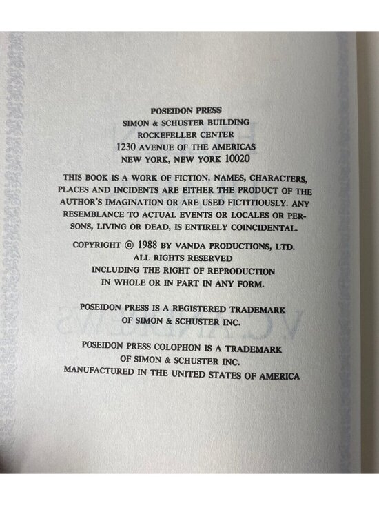 Vintage V.C. Andrews Fallen Hearts 1988 Hardcover - Picture 7 of 7